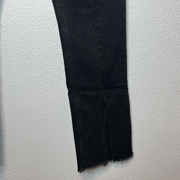 Abercrombie & Fitch High Rise Skinny Size 27 Raw Hem Front Slit - Picture 4 of 6